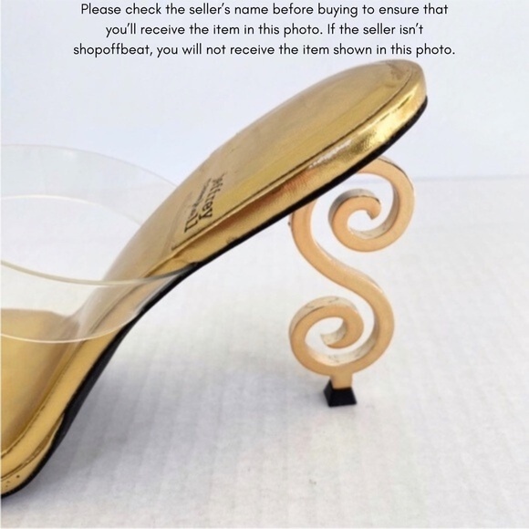 NEW Jeffrey Campbell Deity Sandal Clear Gold 11 - Picture 12 of 16